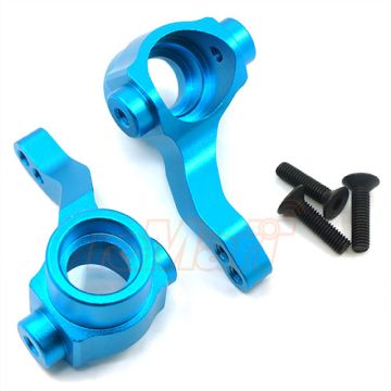 Yeah Racing Alloy Front Knuckle Arm (BU) For Tamiya DF03 / DF03-RA (DF03-006BU)