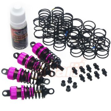 Yeah Racing Shock-Gear 50mm Damper Set for 1/10 RC Touring Car Pink (DSG-0050PK)