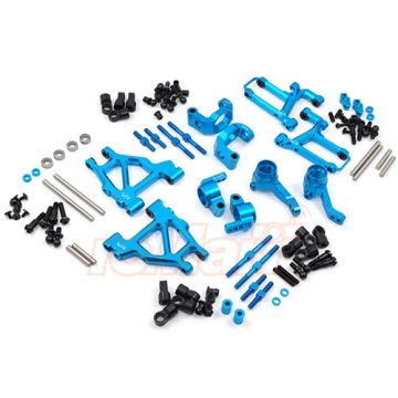 Yeah Racing Aluminium Long-Span Suspension Arms & Knuckles Performance Upgrade Kit Tamiya M05 M06 (TAMC-S01BU)