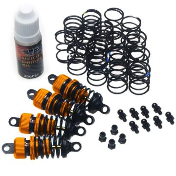 Yeah Racing Shock-Gear 50mm Damper Set for 1/10 RC Touring Car Orange (DSG-0050OR)