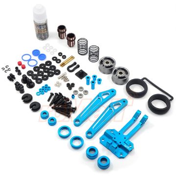 Yeah Racing Aluminum Shock Absorb Wheelie Bar Set For Tamiya WR02 WR02G GF01 (TAWR-007BU)