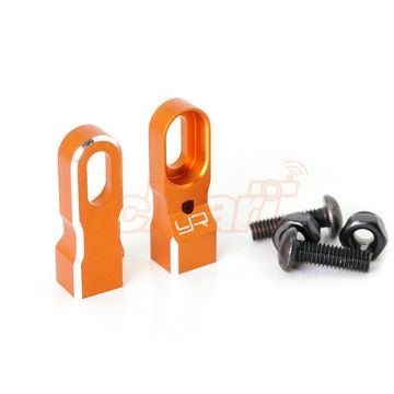 Yeah Racing Aluminium Height Adjustable Servo Mount Orange (YA-0538OR)