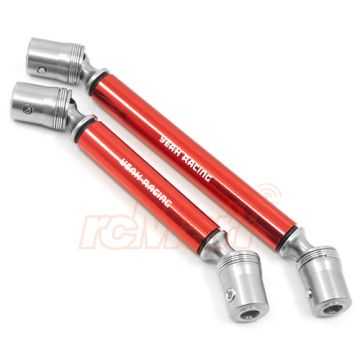 Yeah Racing Stainless Steel Front & Rear Centre Shaft Set Red (Ver.2) Fits TRX-4 TRX-6 (TRX4-015RD)