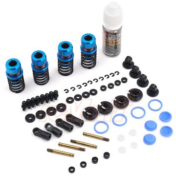 Yeah Racing Drift Spec Shock-Gear 50mm Damper Set for 1:10 RC Car - Blue (TATT-022BU)