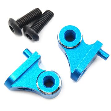 Yeah Racing Aluminum Front Upper Damper Mount 2pcs Blue for Tamiya CC-01 (TACC-010BU)