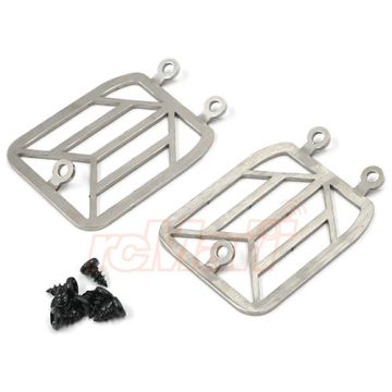 Yeah Racing Steel Front Light Grill Body Accessories 2pcs Fits TRX-4/TRX-6 Benz (TRX4-068)