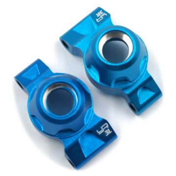 Yeah Racing Aluminium 3 Deg Rear Hub Set Tamiya TT-01/ TT-01E Blue (TATT-040BU)