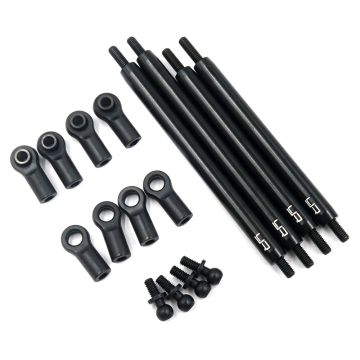Yeah Racing Aluminum Links Set Upper for Tamiya CC-02 Black (TACC-018BK)
