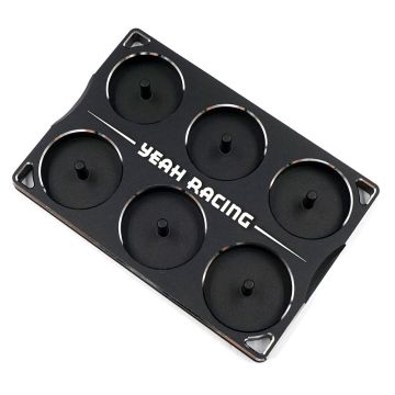 Yeah Racing Aluminium Pinion Gear Holder Black (YT-0200BK)