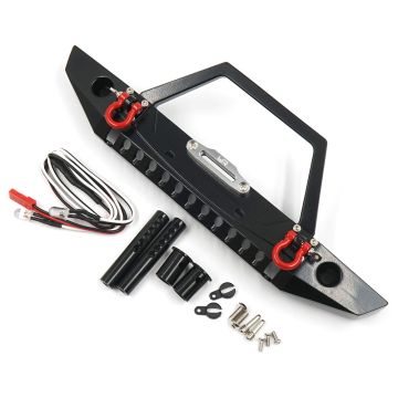 Yeah Racing Alloy Front Bumper w/LED Light For TRX-4 SCX10 / II (TRX4-092)