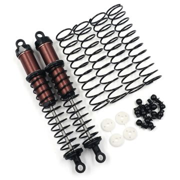 Yeah Racing Aluminum Big Bore Go 120mm Damper 2pcs for 1/10 RC Off Road Car Black (BBG-0120BK)