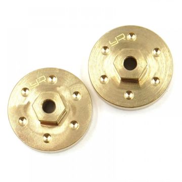 Yeah Racing Brass Wheel Hubs 7g each 2pcs Axial SCX24 (AXSC-029)
