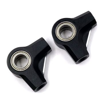 Yeah Steel Aluminum Rocker Arms 2 pcs Black Tamiya TC01 (TATC-003BK)