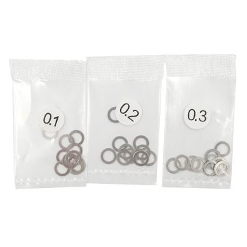 Yeah Racing 4x6mm Stainless Steel Spacer Set 0.1 0.2 0.3mm (YA-0645)