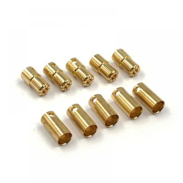 Yeah Racing 6.5mm Gold Bullet Plug 5 Pairs (WPT-0147)