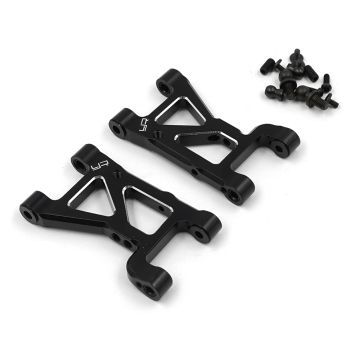 Yeah Racing Aluminium 7075 Front Arm Set Black For Tamiya XV-01 (TAXV-001BK)