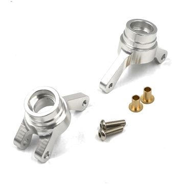 Xtra Speed Aluminum Rear Knuckle Arm Silver V2 Tamiya Manta Ray/Top Force/TA01/TA02 (XS-TA29068SV)0465