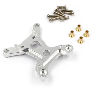Xtra Speed Aluminum Rear Shock Mount B5 Silver For Tamiya DF01 Manta Ray (XS-TA29072)