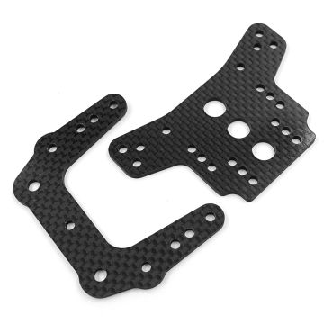 Xtra Speed Carbon Front & Rear Damper Stay For Tamiya Super Astute 2018 Limited Edition (XS-TA29093)