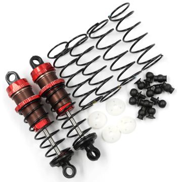 Yeah Racing Aluminum Big Bore Go 70mm Damper Set 2pcs for 1/10 RC Off Road Buggy - Red (BBG-0070RD)