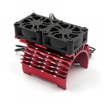 Xtra Speed Aluminium Heatsink w/Dual High Speed Cooling Fan For 1:8 Motor (40-42mm) (XS-59942RD)