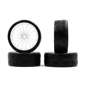 Yeah Racing 1:10 Zero-Max S01 Street Compound White Wheel (4) (WL-0172WH)