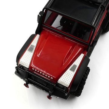 Yeah Racing Stainless Steel Front Hood Side Diamond Plate Traxxas TRX-4M Defender (TR4M-026SV)