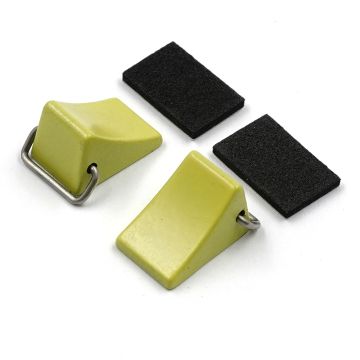 Yeah Racing Alloy Anti-skid Tire Stopper 2pcs Yellow For 1:16 &1:18 Crawler (YA-0722YW)