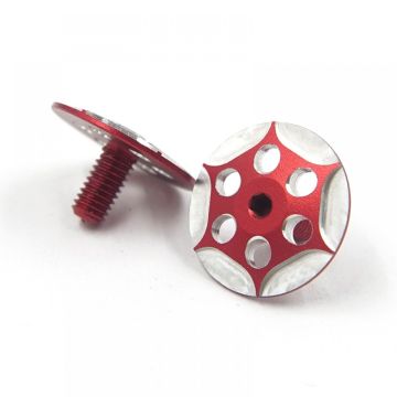 Yeah Racing 1:10 Aluminium Wing Screw 2pcs - Red (YA-0717RD)