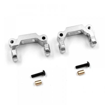 Xtra Speed Aluminum Front C-Hub Silver Top Force/TA01/TA02 (XS-TA29146SV)