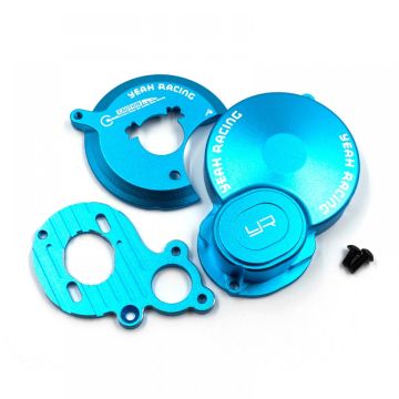 Yeah Racing Aluminium Gear Cover w/Motor Mount - Blue Tamiya BBX (BB-01) (TABB-010BU)