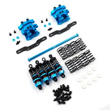 Yeah Racing Aluminium Performance Damper Upgrade Set For Tamiya TT02 (TATT-S07BU)
