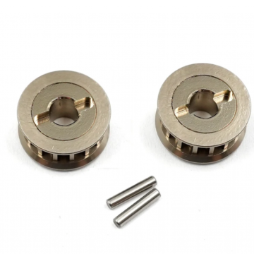 Yeah Racing Aluminum Pulley 2pcs For Yokomo 870C Super Dog Fighter YZ10 2023 (YKDF-004GM)