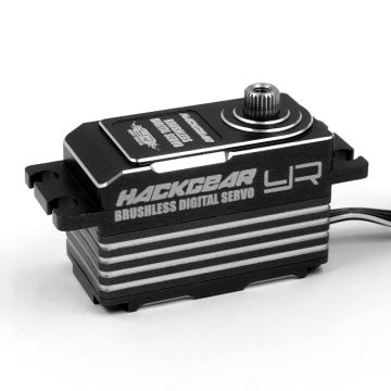Yeah Racing Aluminium Hackgear Low Profile Digital High Speed Brushless HV Servo,  0.045/s, 12Kg (YE-0050BK)