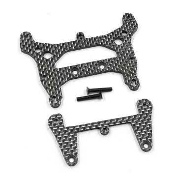 Yeah Racing Graphite Front & Rear Shock Tower For Kyosho Optima Pro (KYOP-028BK/S)
