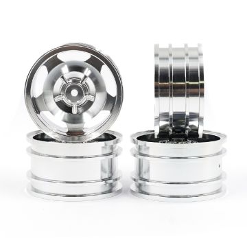 Yeah Racing Aluminum CNC Rim Set (4WD) For Tamiya TT-02B Top Force Super Avante (TD4) (WL-0183SV)
