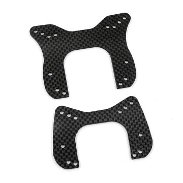 Yeah Racing Graphite Front & Rear Shock Tower For Yokomo Super Dog Fighter Works 91 (YKDF-017BK)