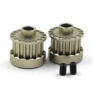 Yeah Racing Aluminum 7075 Pulley 2pcs For Team Associated RC10 4WD (TARC-015GM)