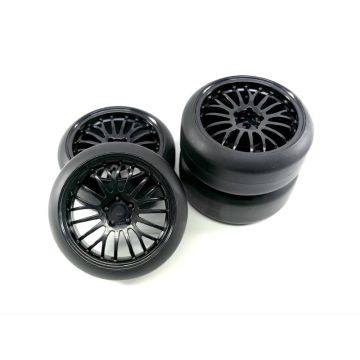 Absima 1:10 Drift Wheel Set "The Pimp" Black (4) (AB2510052)