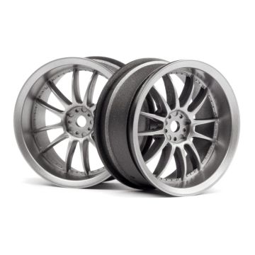 HPI Racing Work XSA 02C Wheels 26mm Light Gunmetal (3mm Off Set) (HP120151)