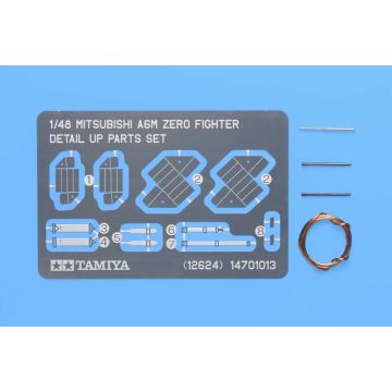 1/48 Tamiya A6M Zero Detail Up Parts Set (THC12624)