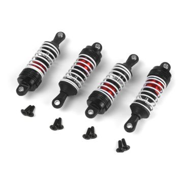 Maverick Aluminum Oil-Filled Shock Absorber Set Red/4Pc (MV150556)