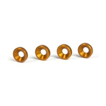 Xray Alu Countersunk Shim - Orange (4) (XR301159-O)