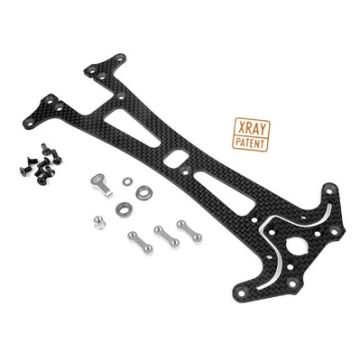 Xray Adjustable Upper Deck T1Fk'05 - 2.5 mm Graphite (XR301175)