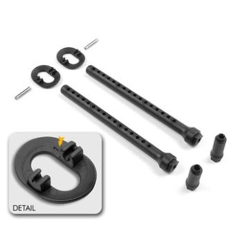 Xray Front Body Mount Set +1mm Height (XR301323)