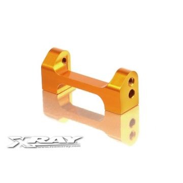Xray Alu Lower Front Suspension 1-Piece Holder - Orange - V2 (XR302047-O)