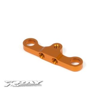 Xray T4 Alu Steering Plate 8mm For Dual Servo Saver - Orange (XR302546-O)