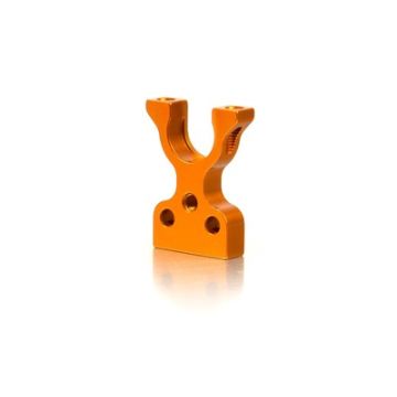 Xray T4 Alu Layshaft Bulkhead Closed L/R - Orange (XR303056-O)