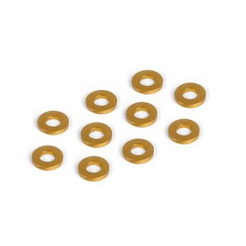 Xray Alu Shim 3X6X1.0mm - Orange (10) (XR303122-O)