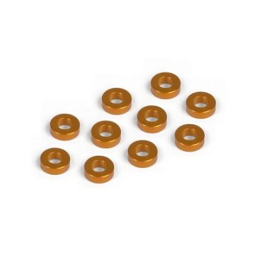 Xray Alu Shim 3X6X2.0mm - Orange (10) (XR303123-O)